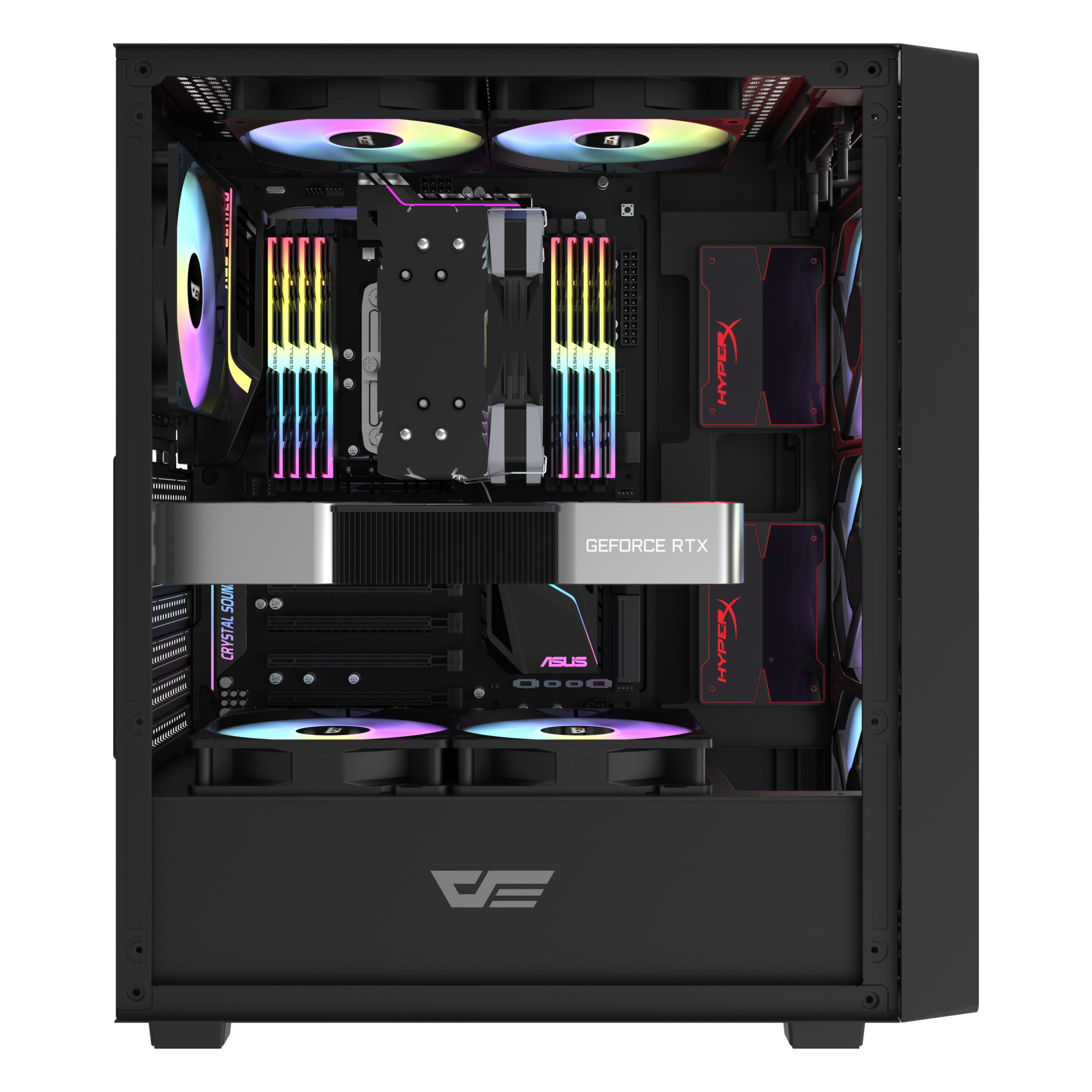 Vỏ case máy tính DarkFlash DK353 (Mid Tower/ Đen)