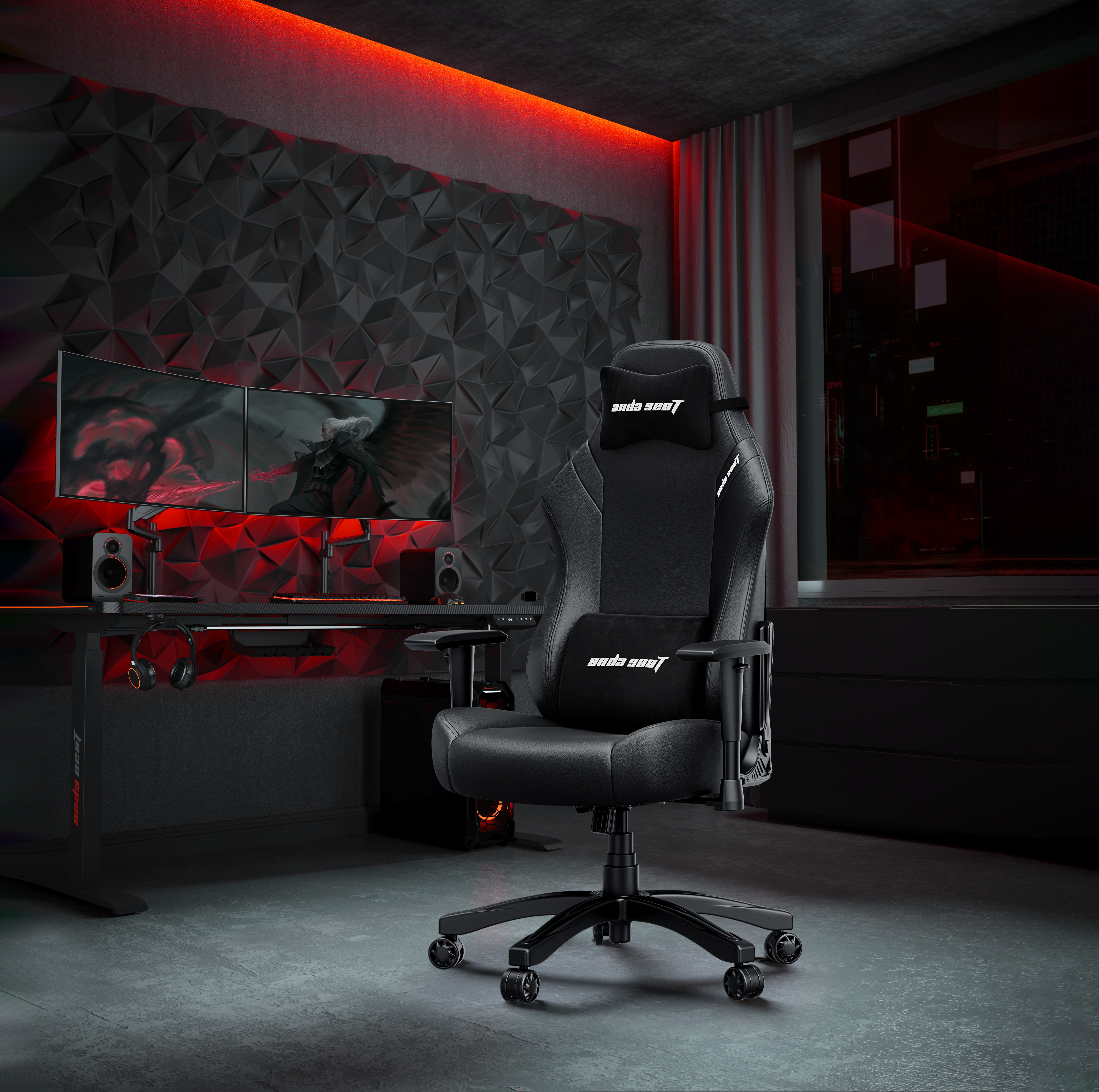 Ghế Gaming AndaSeat Luna Series Black AD18-44-B-PV