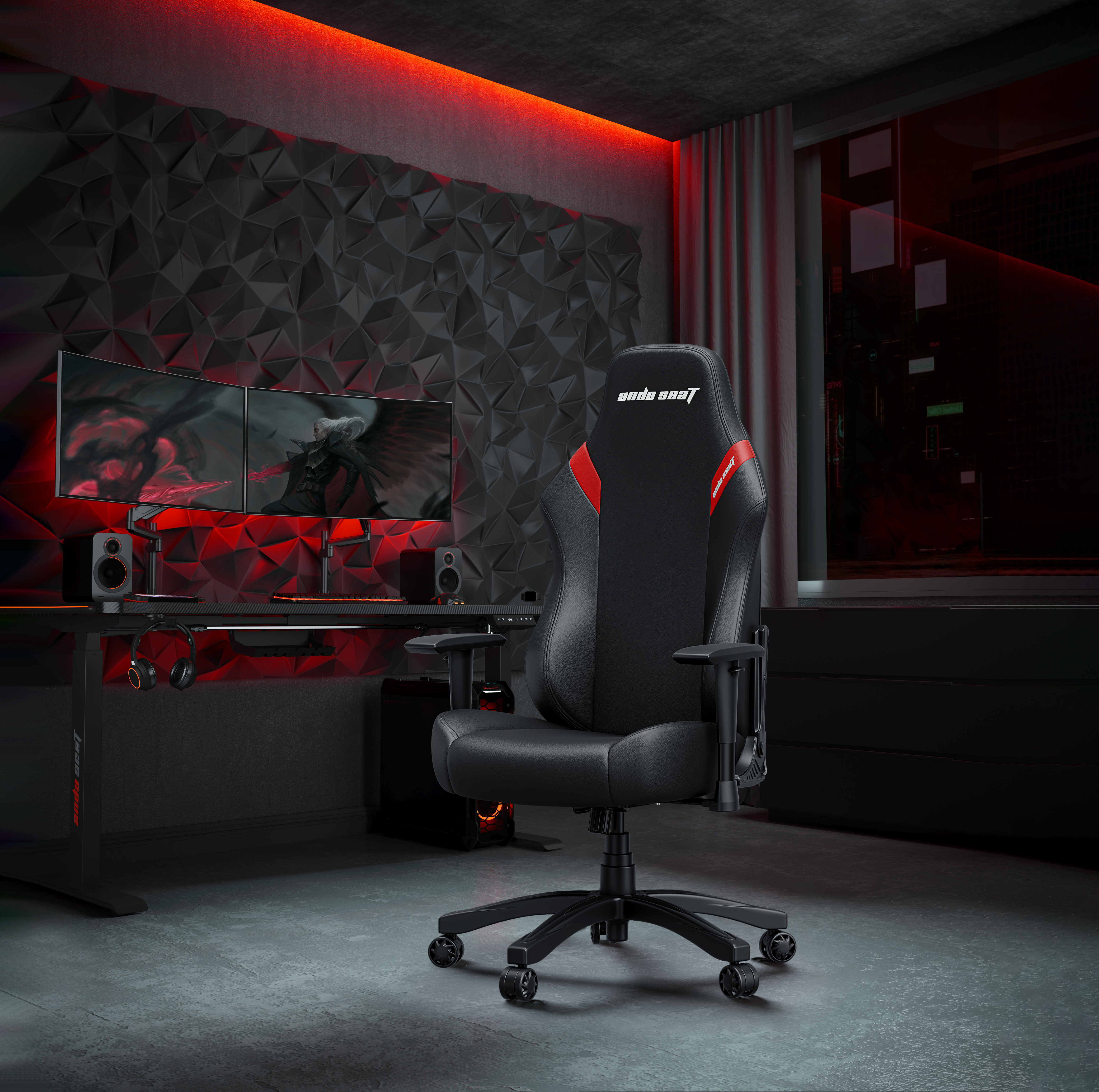 Ghế Gaming AndaSeat Luna Series Black Red AD18-44-BR-PV