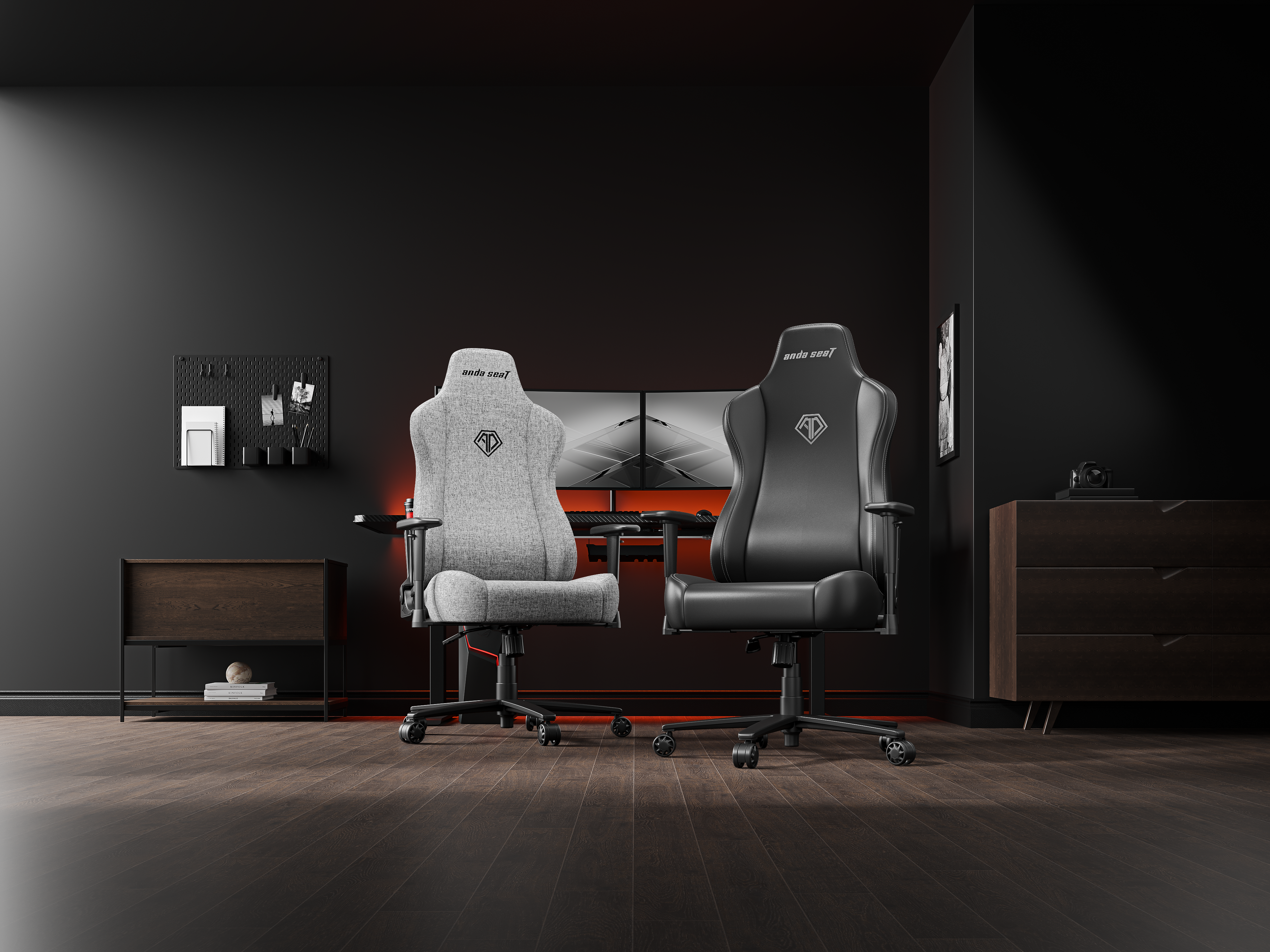 Ghế Gaming AndaSeat Novis Series Grey AD23-L-01-G-F