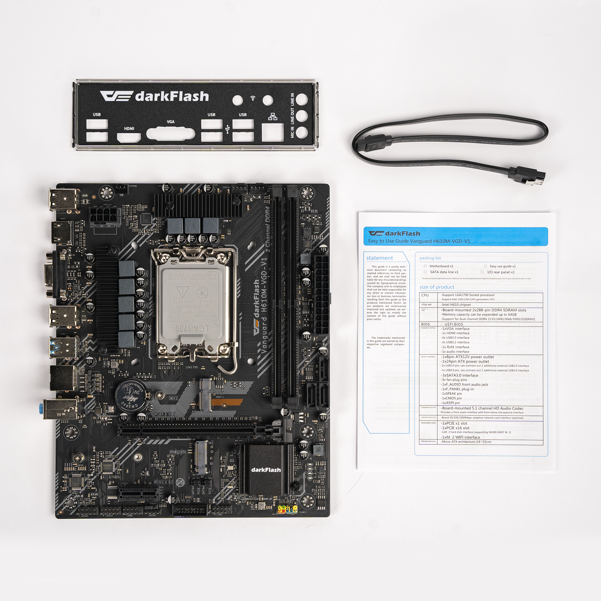 Mainboard darkFlash H610M VGD - V1