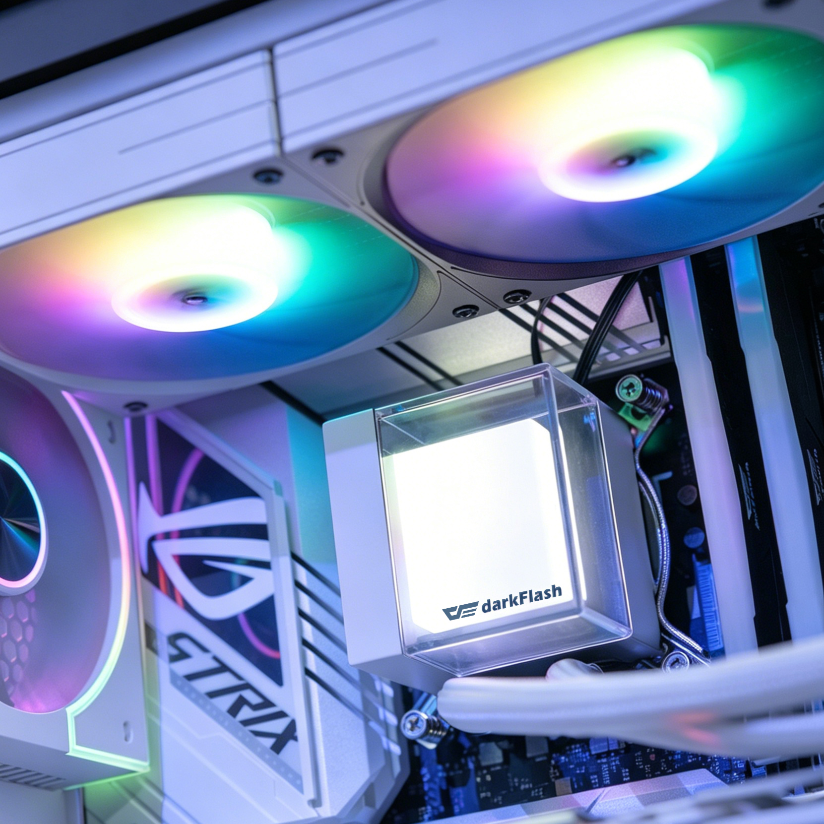 TẢN NHIỆT NƯỚC DARKFLASH CB240 WHITE