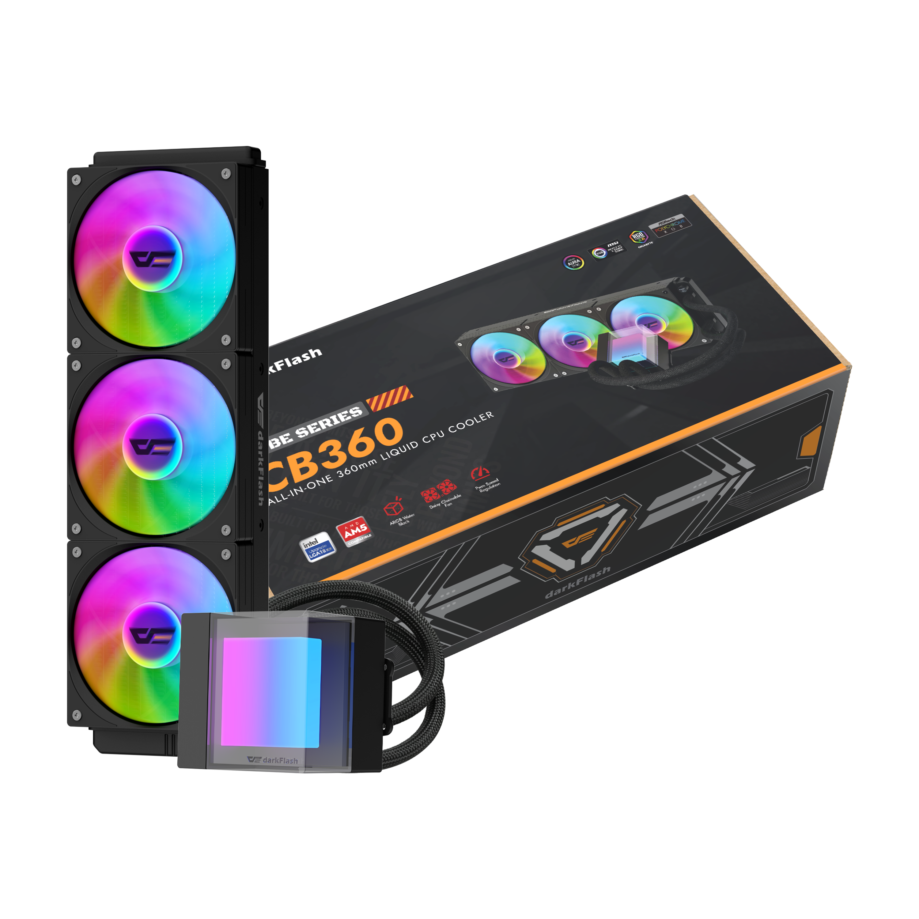 TẢN NHIỆT NƯỚC DARKFLASH CB360 BLACK