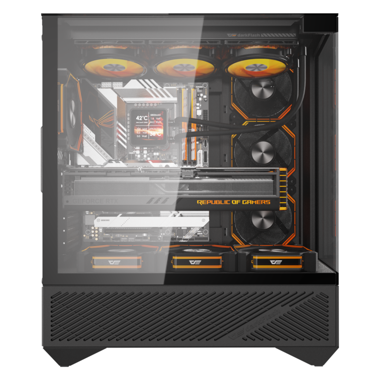 VỎ CASE PC DARKFLASH DY460 BLACK/WHITE