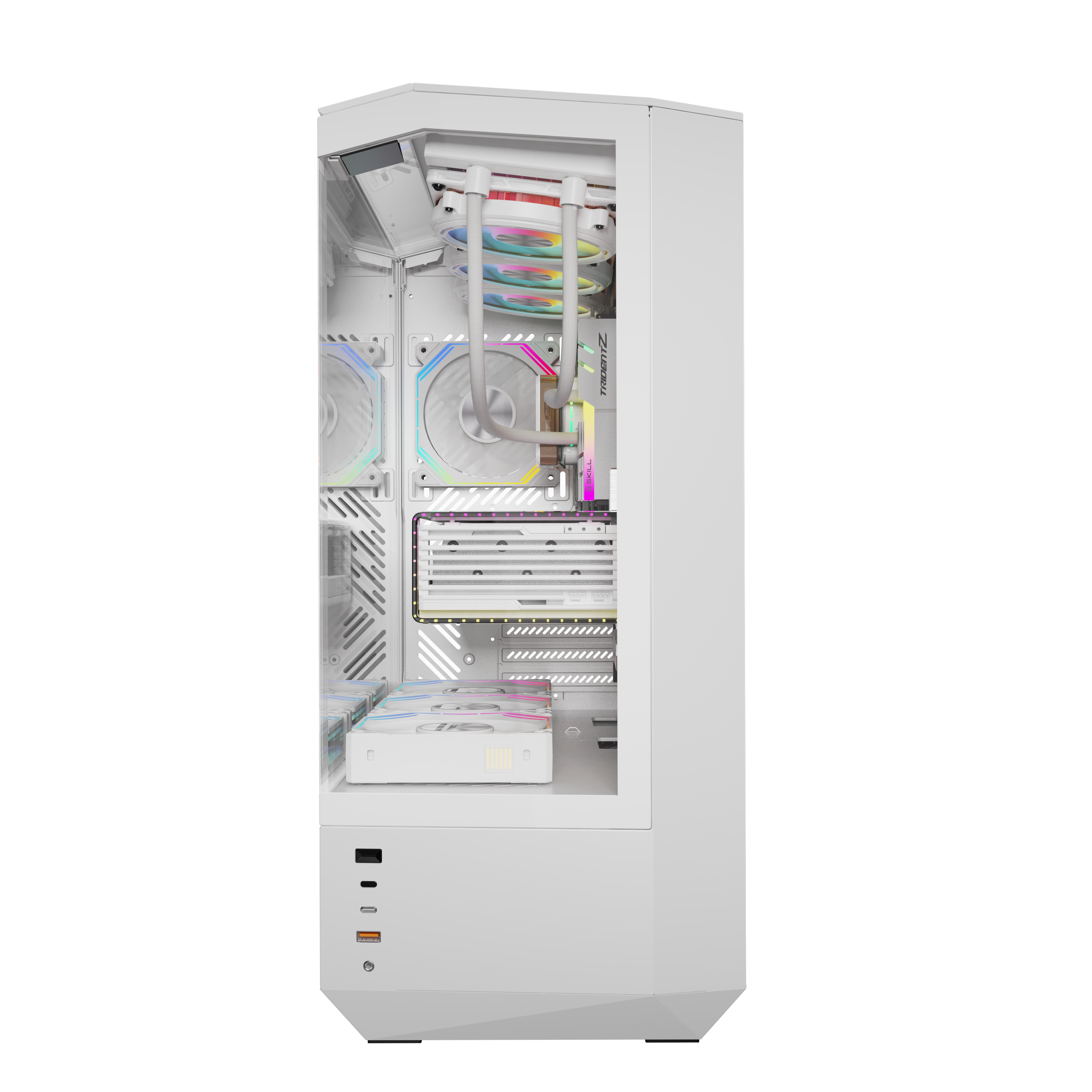 VỎ CASE PC DARKFLASH DY460 BLACK/WHITE