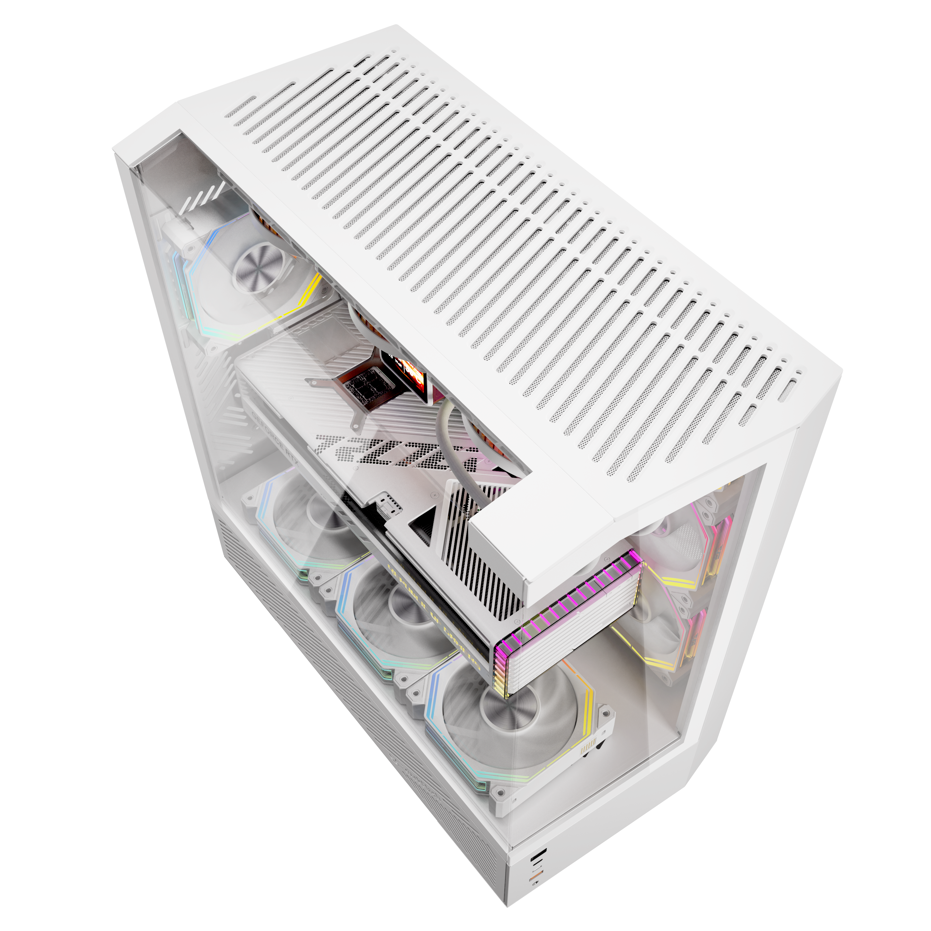 VỎ CASE PC DARKFLASH DY460 BLACK/WHITE