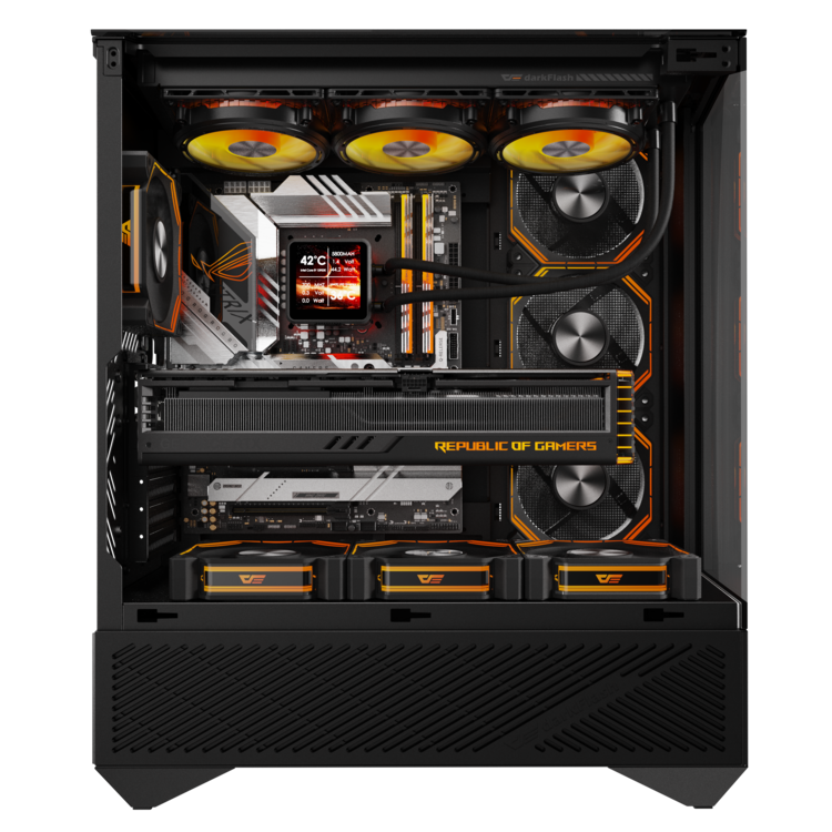 VỎ CASE PC DARKFLASH DY460 BLACK/WHITE