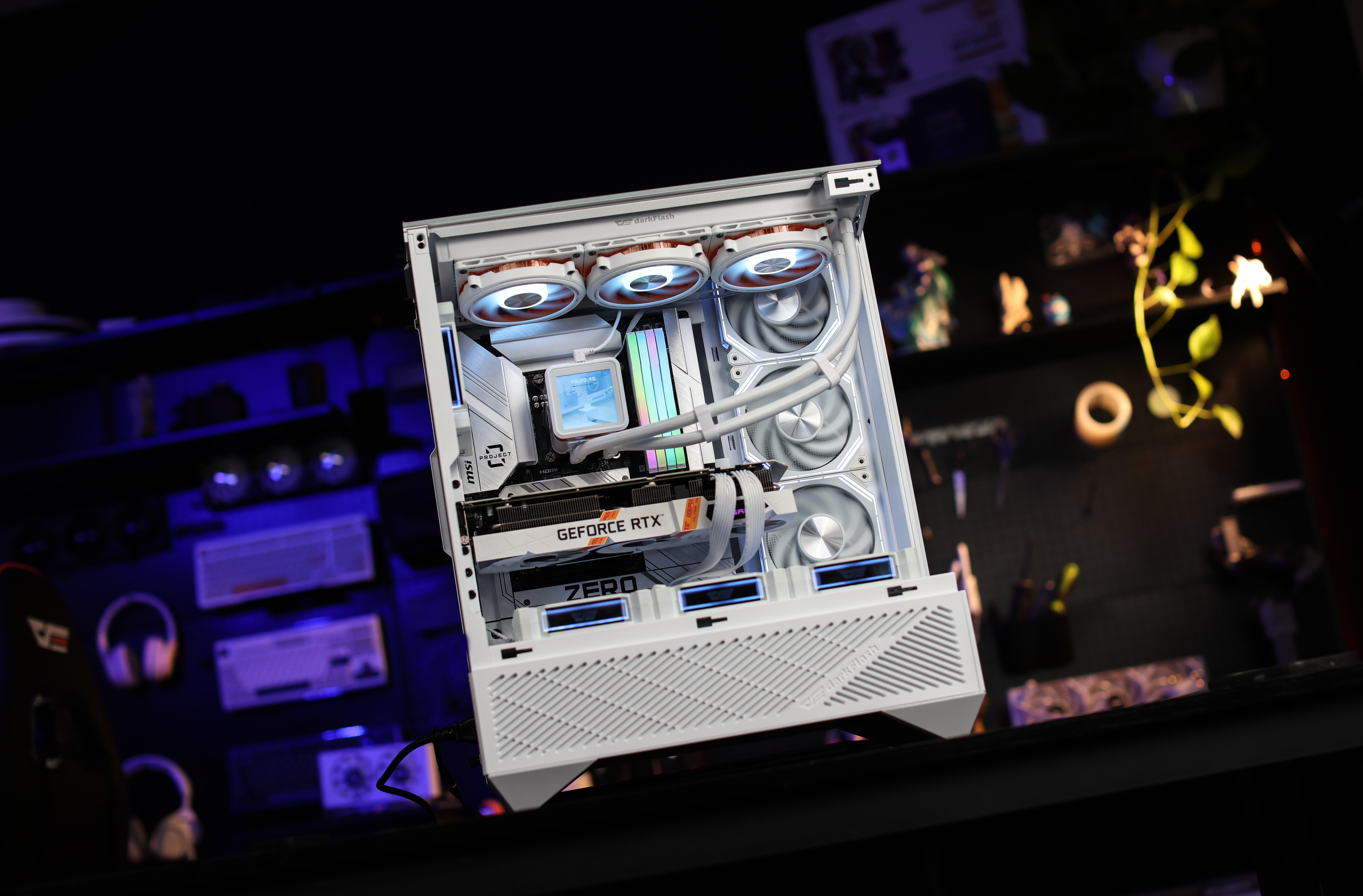 VỎ CASE PC DARKFLASH DY460 BLACK/WHITE