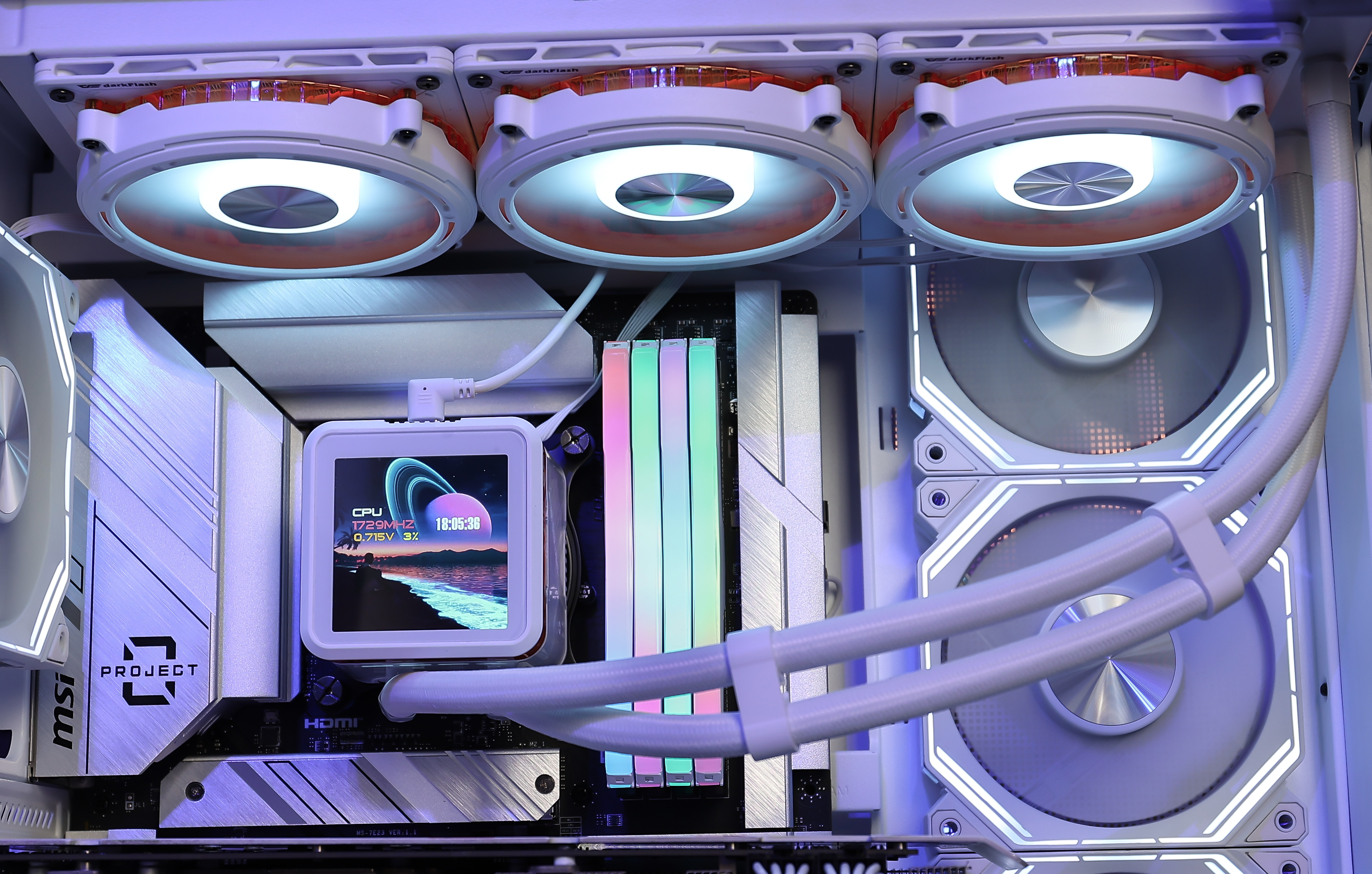 VỎ CASE PC DARKFLASH DY460 BLACK/WHITE
