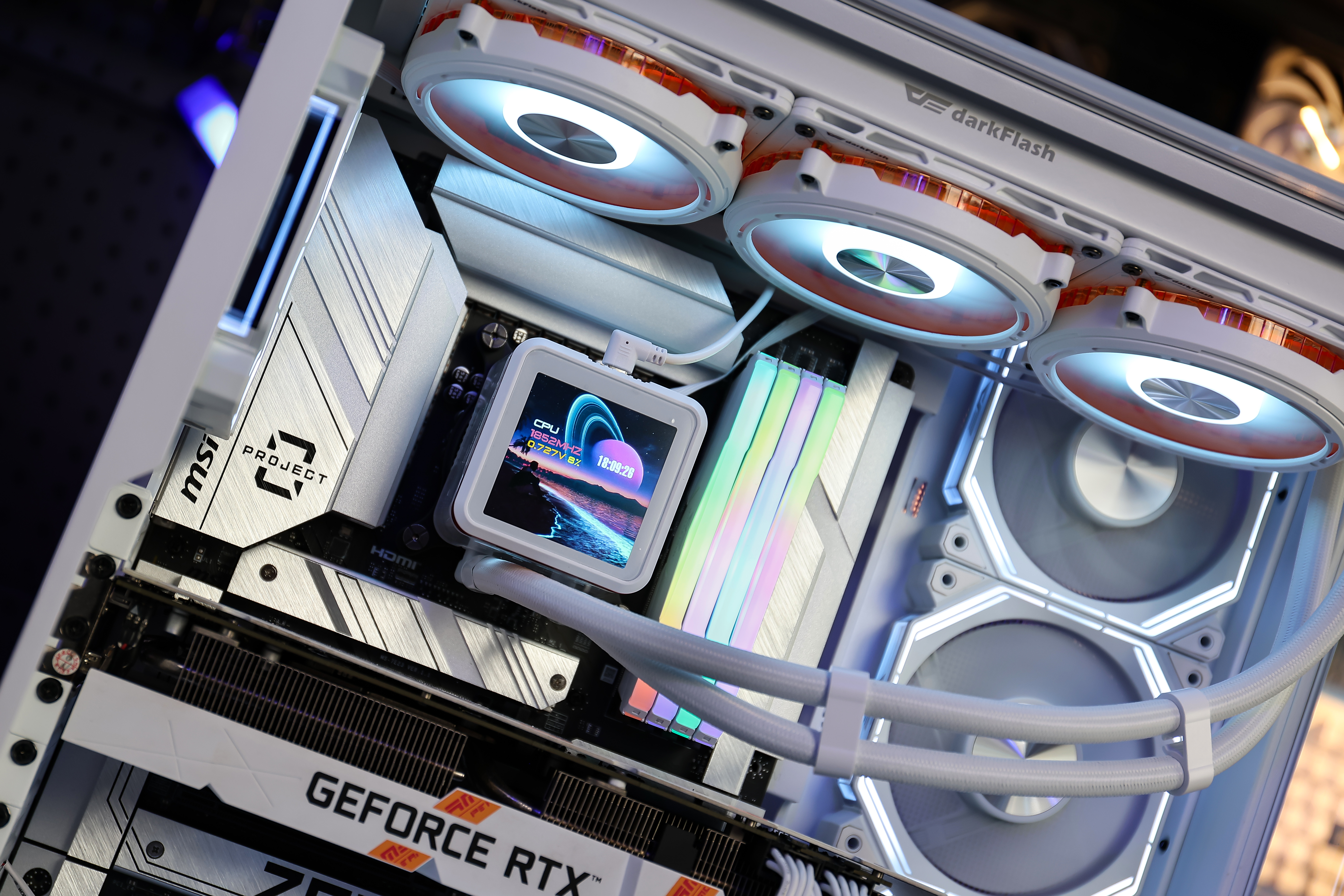 VỎ CASE PC DARKFLASH DY460 BLACK/WHITE