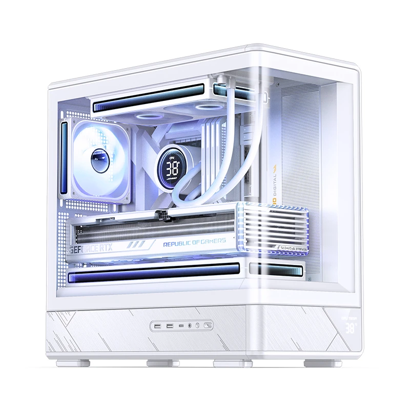VỎ CASE PC JONSBO M-ATX D200 BLACK/WHITE VỎ CASE PC JONSBO M-ATX D200 BLACK/WHITE