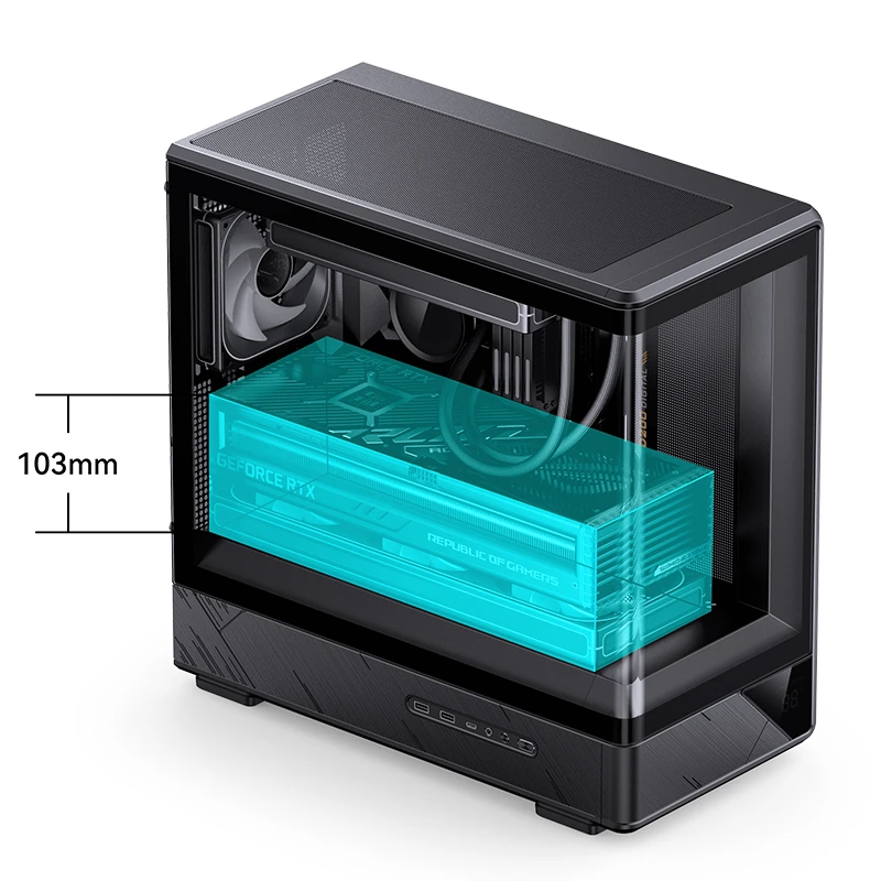 VỎ CASE PC JONSBO M-ATX D200 BLACK/WHITE VỎ CASE PC JONSBO M-ATX D200 BLACK/WHITE