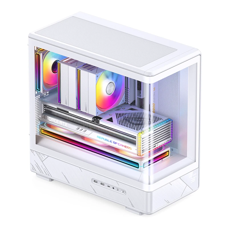 VỎ CASE PC JONSBO M-ATX D200 BLACK/WHITE VỎ CASE PC JONSBO M-ATX D200 BLACK/WHITE