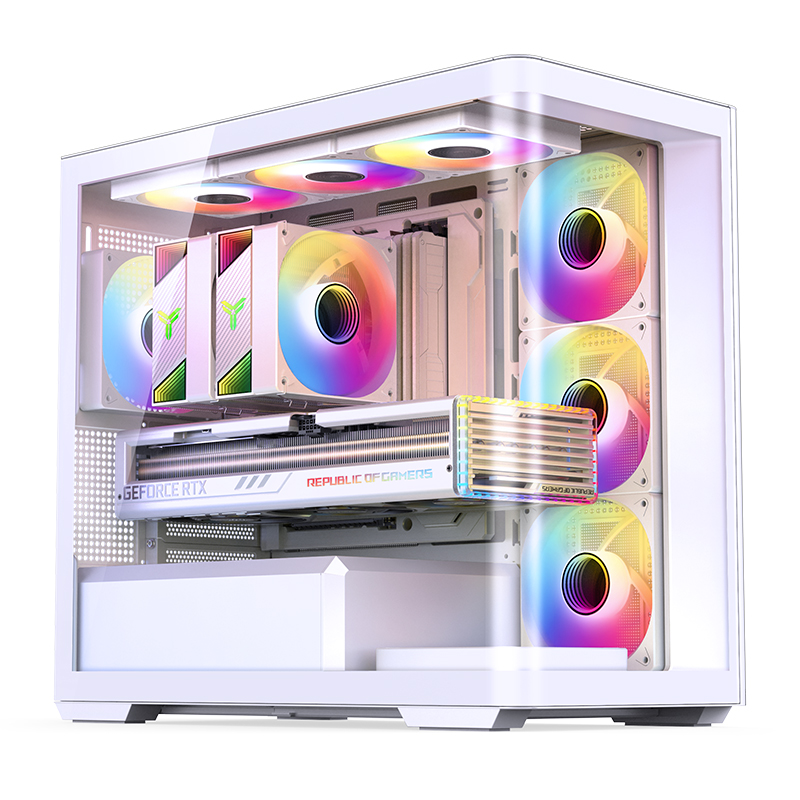 VỎ CASE PC JONSBO D300 BLACK/WHITE