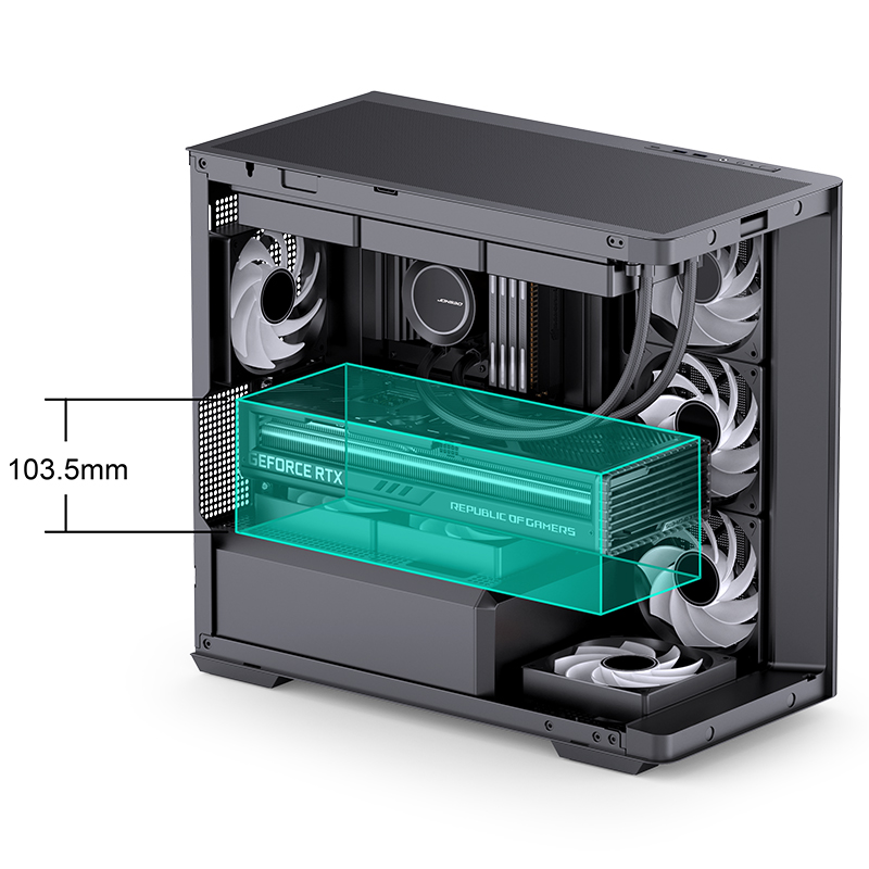 VỎ CASE PC JONSBO D300 BLACK/WHITE