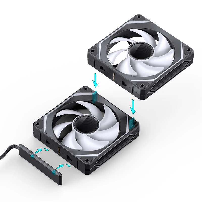 QUẠT TẢN NHIỆT JONSBO SL-120B ARGB BLACK/WHITE