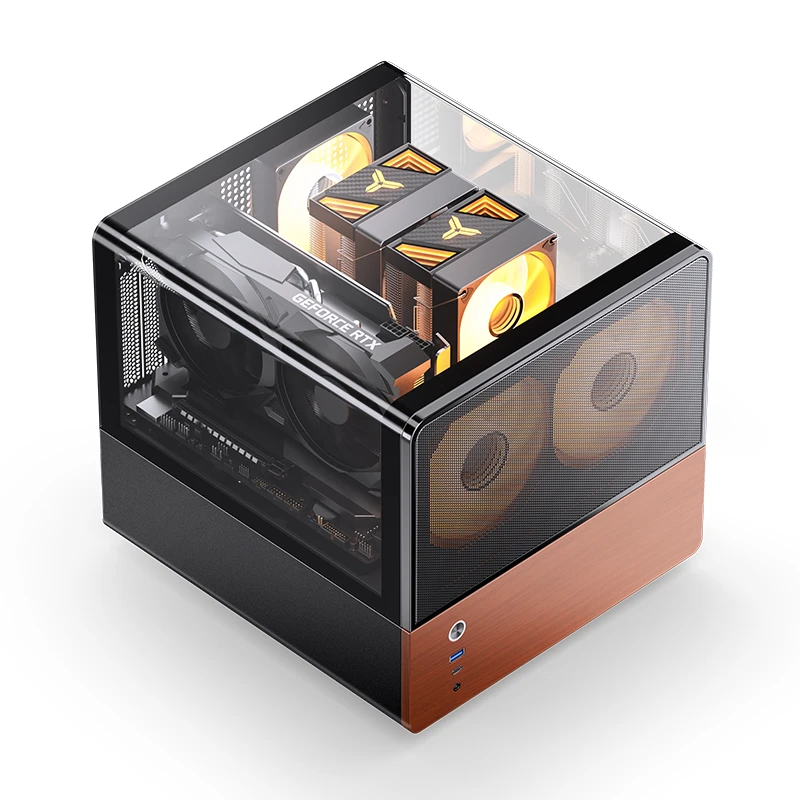 VỎ CASE PC JONSBO V12 BLACK/WHITE