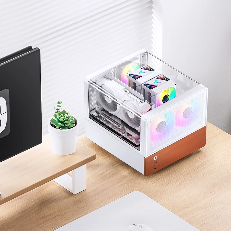 VỎ CASE PC JONSBO V12 BLACK/WHITE
