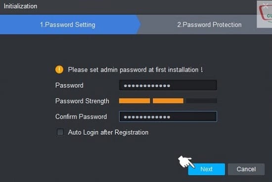 Tạo mật khẩu quản lý cho phần mềm