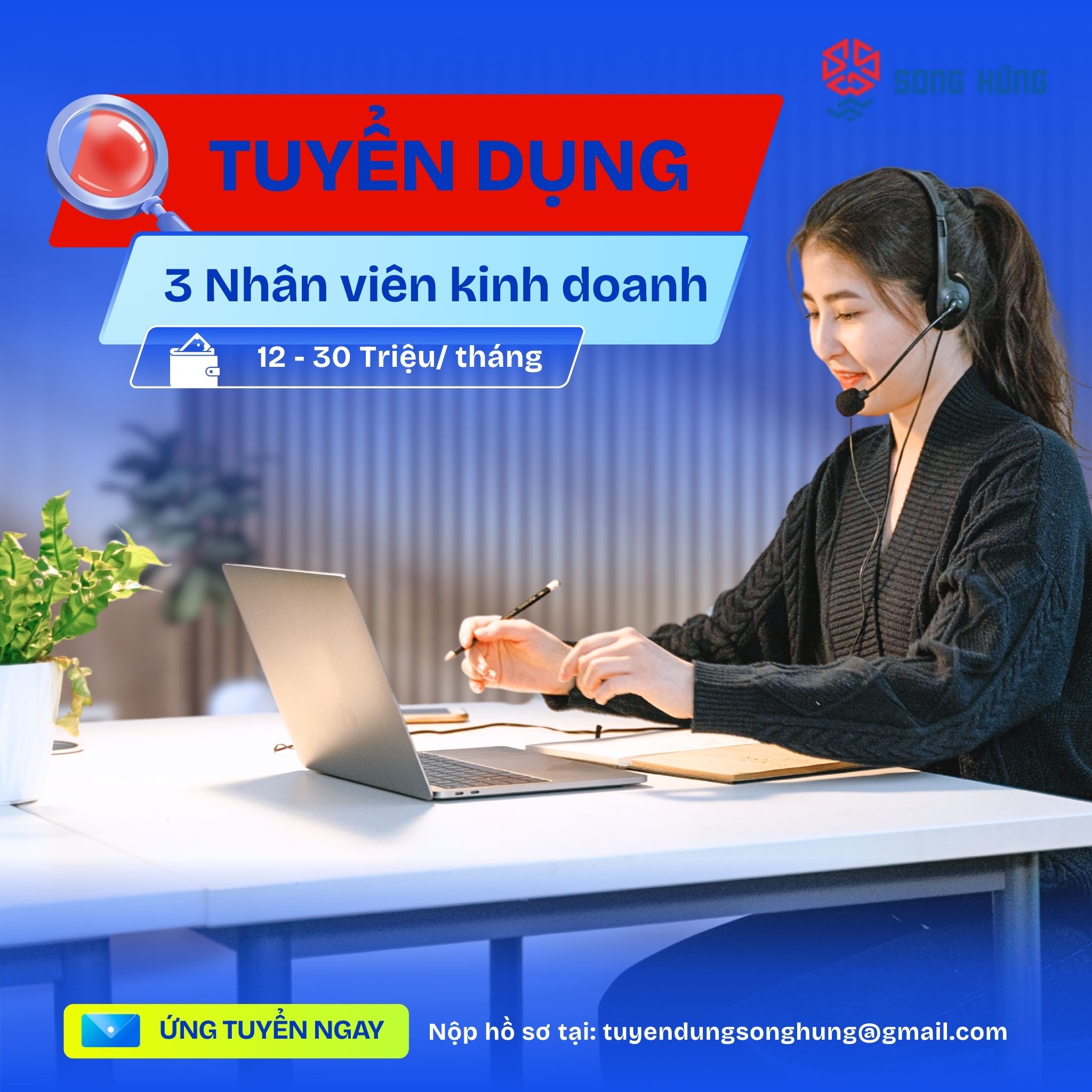 [Tuyển dụng] Nhân viên Kinh doanh tại TP.HCM – Thu nhập 12-30 triệu/tháng